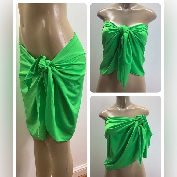 Zuliana Green Swim Coverup - Picture 1 of 6